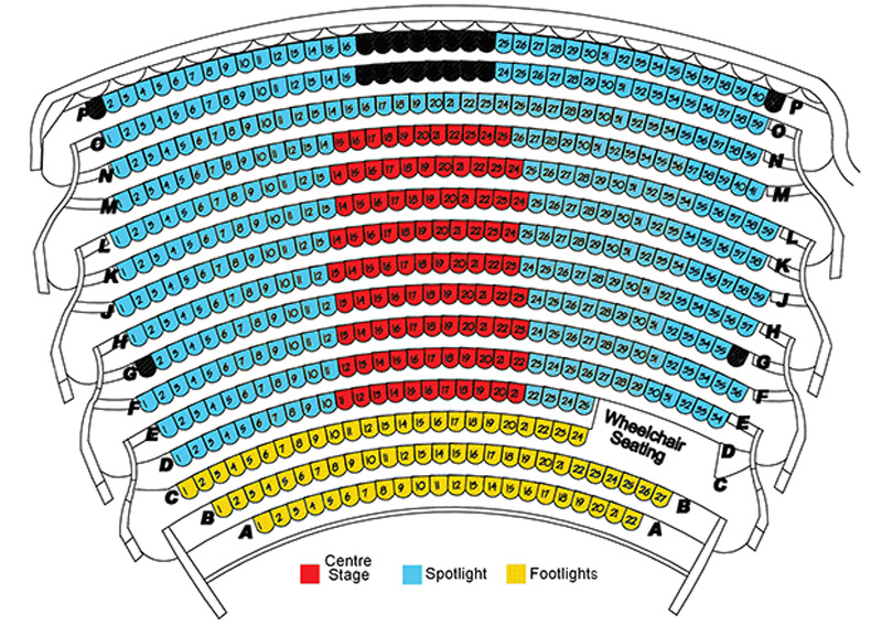 Arden Theatre Seating Chart